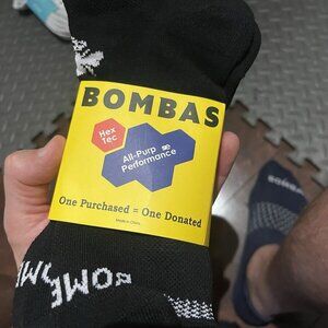 BOMBAS 3-Pack Men's Black Ankle Honeycomb XL Socks